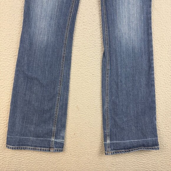 Express Jeans Womens Sz 10 Long Stella Boot Cut Low Rise Slim Fit Stretch Denim - Picture 8 of 11